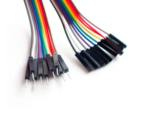 Image showing male and female connections of Arduino wires.