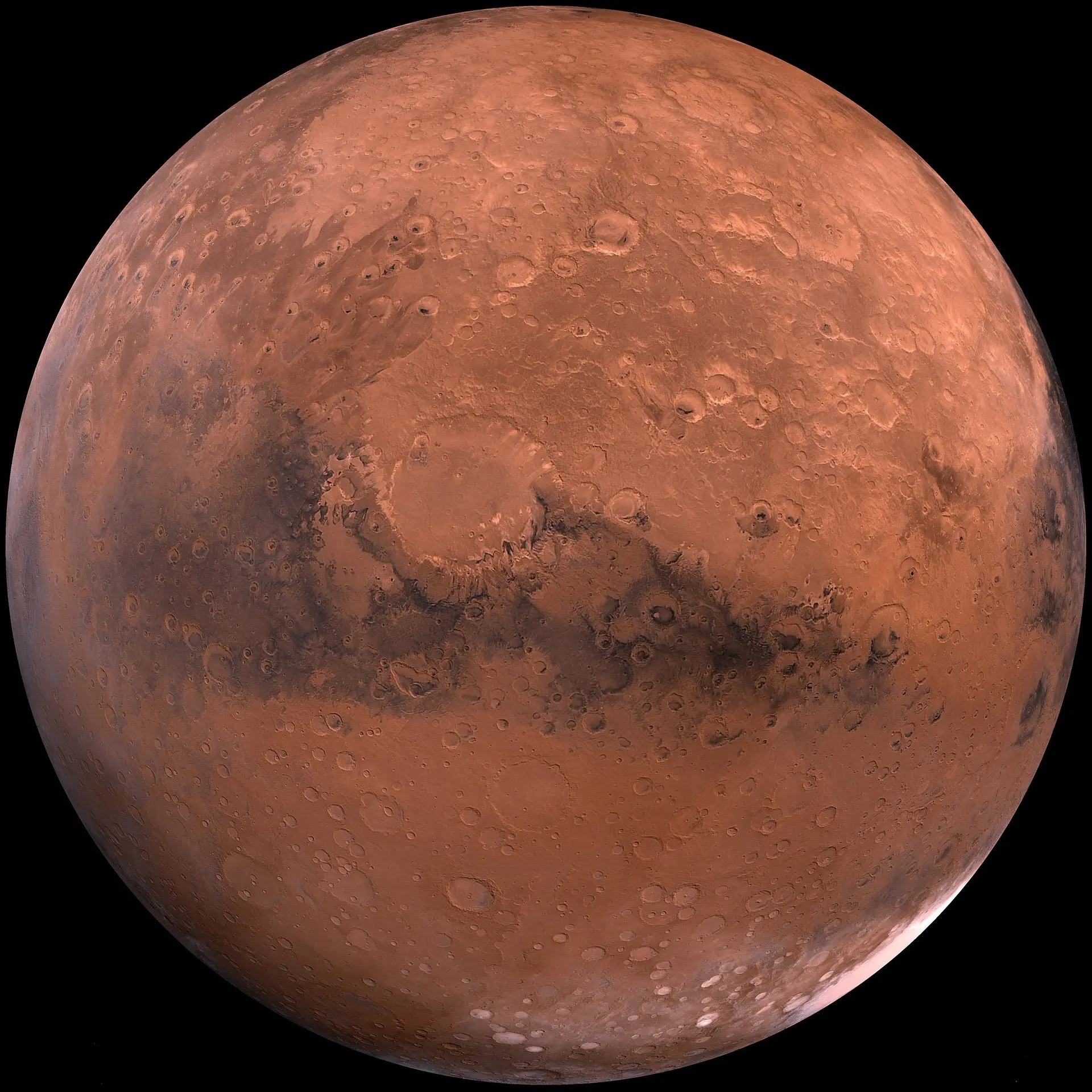Image of the Solar System planet Mars.