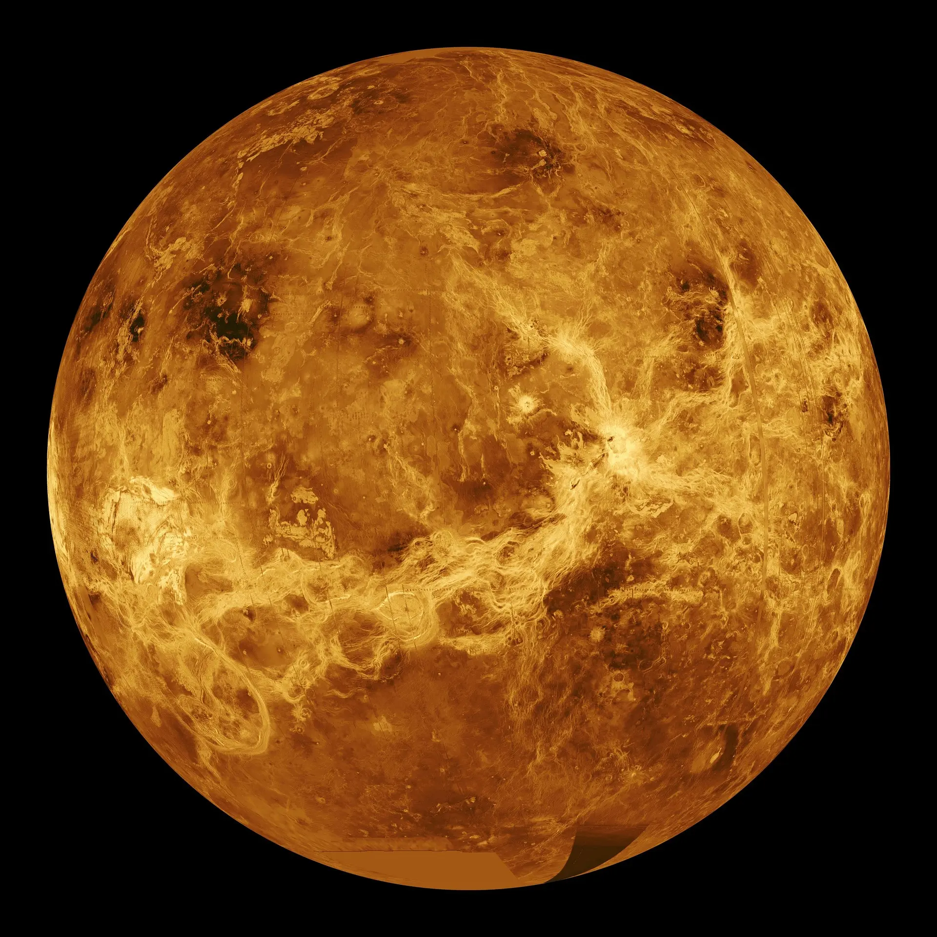 Image of the Solar System planet Venus.
