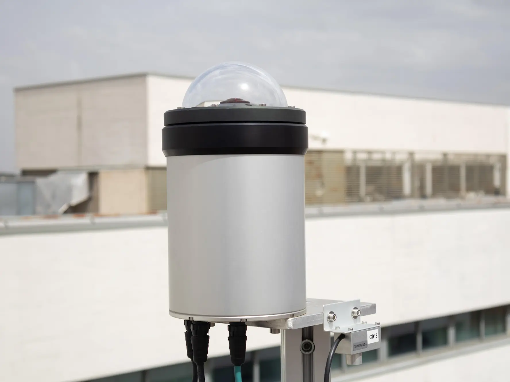 A close-up of a sky camera.