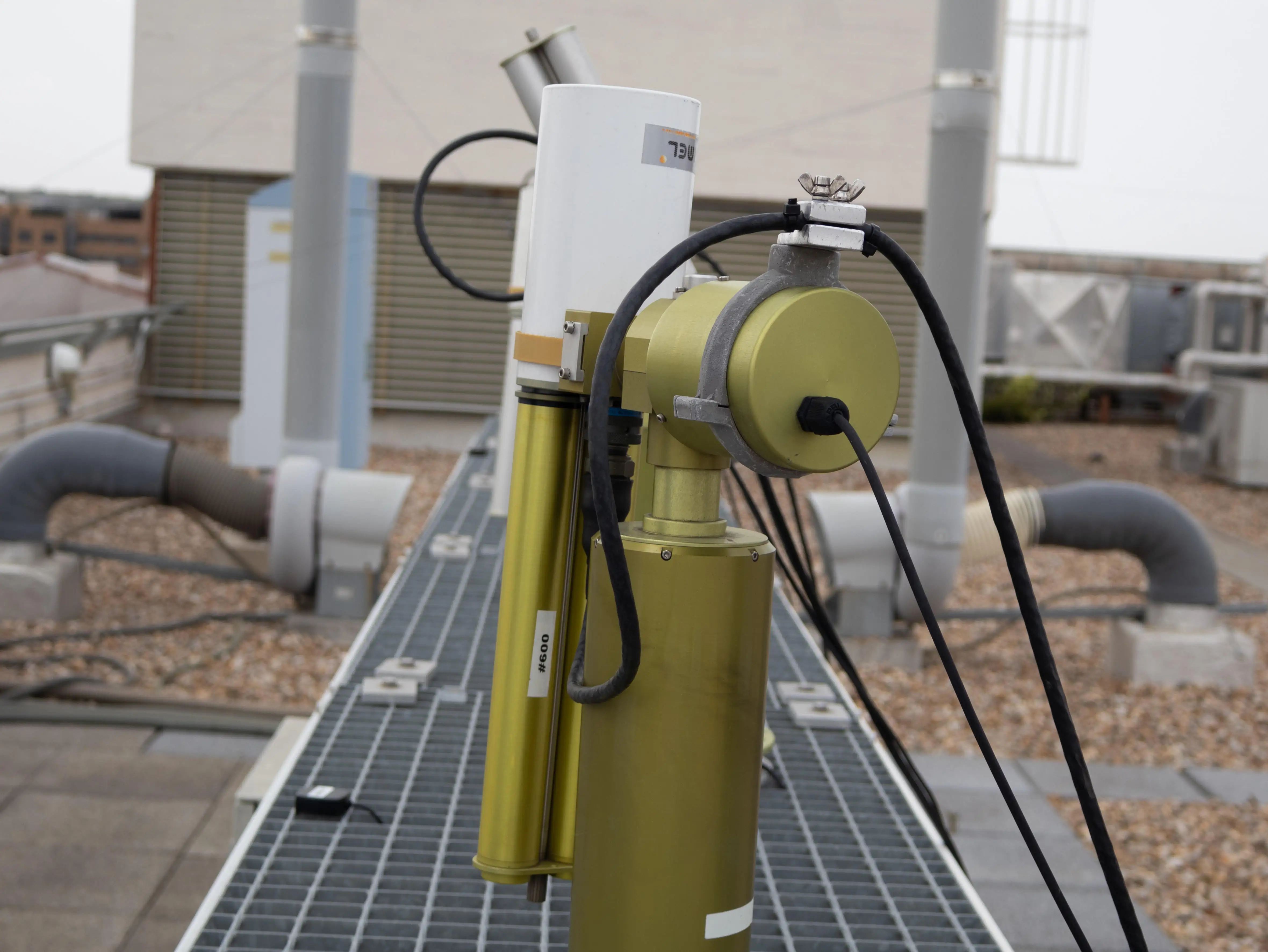 A close-up of a photometer.