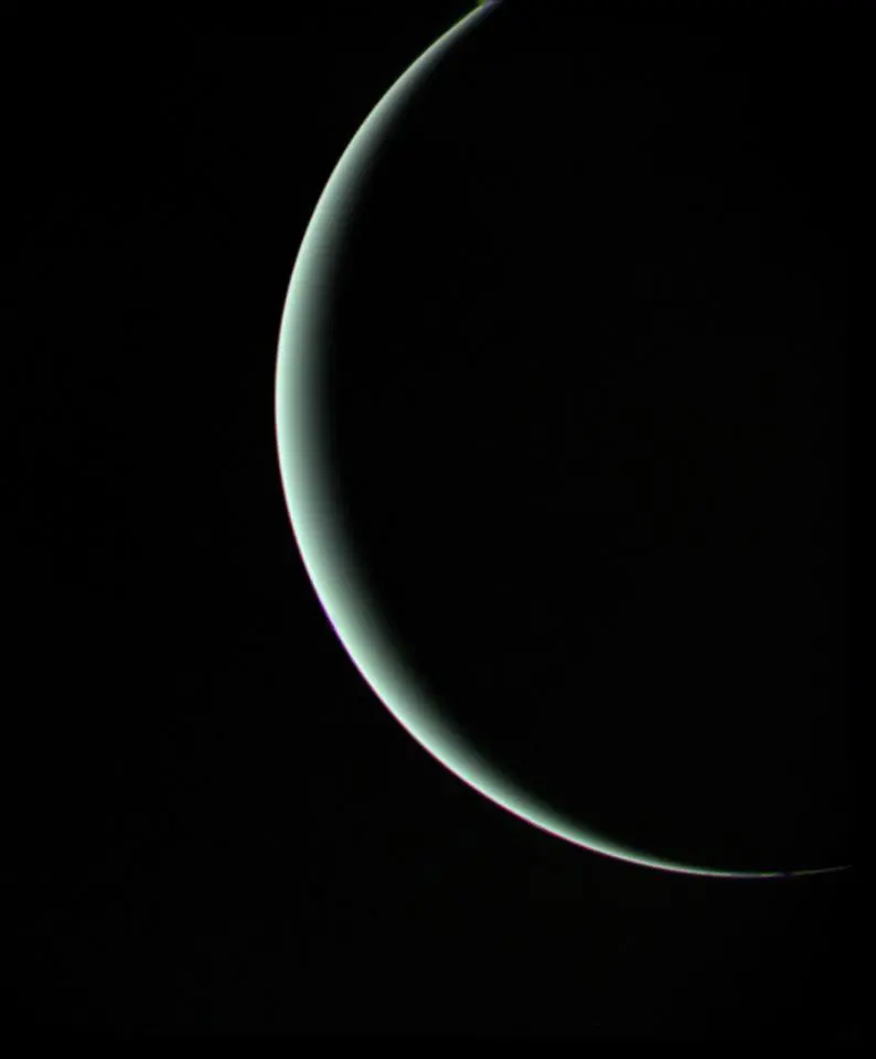 Photograph of the planet Uranus