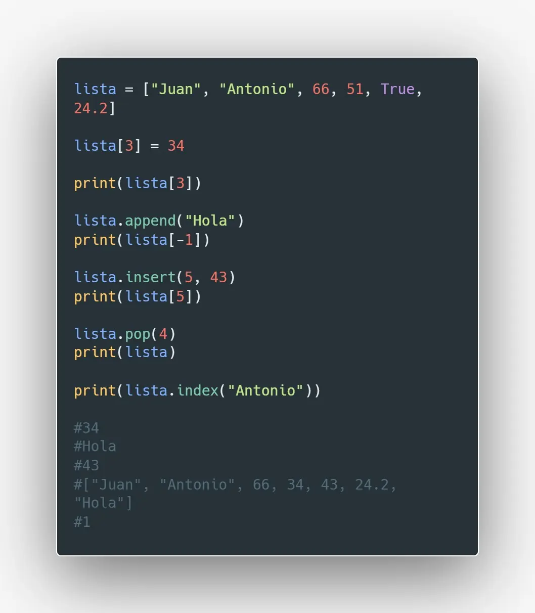 Python code snippet.